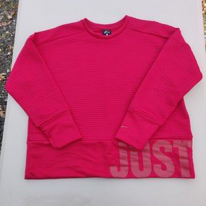 (Sale) Nike red long sleeve Dri-Fit activewear top sz M